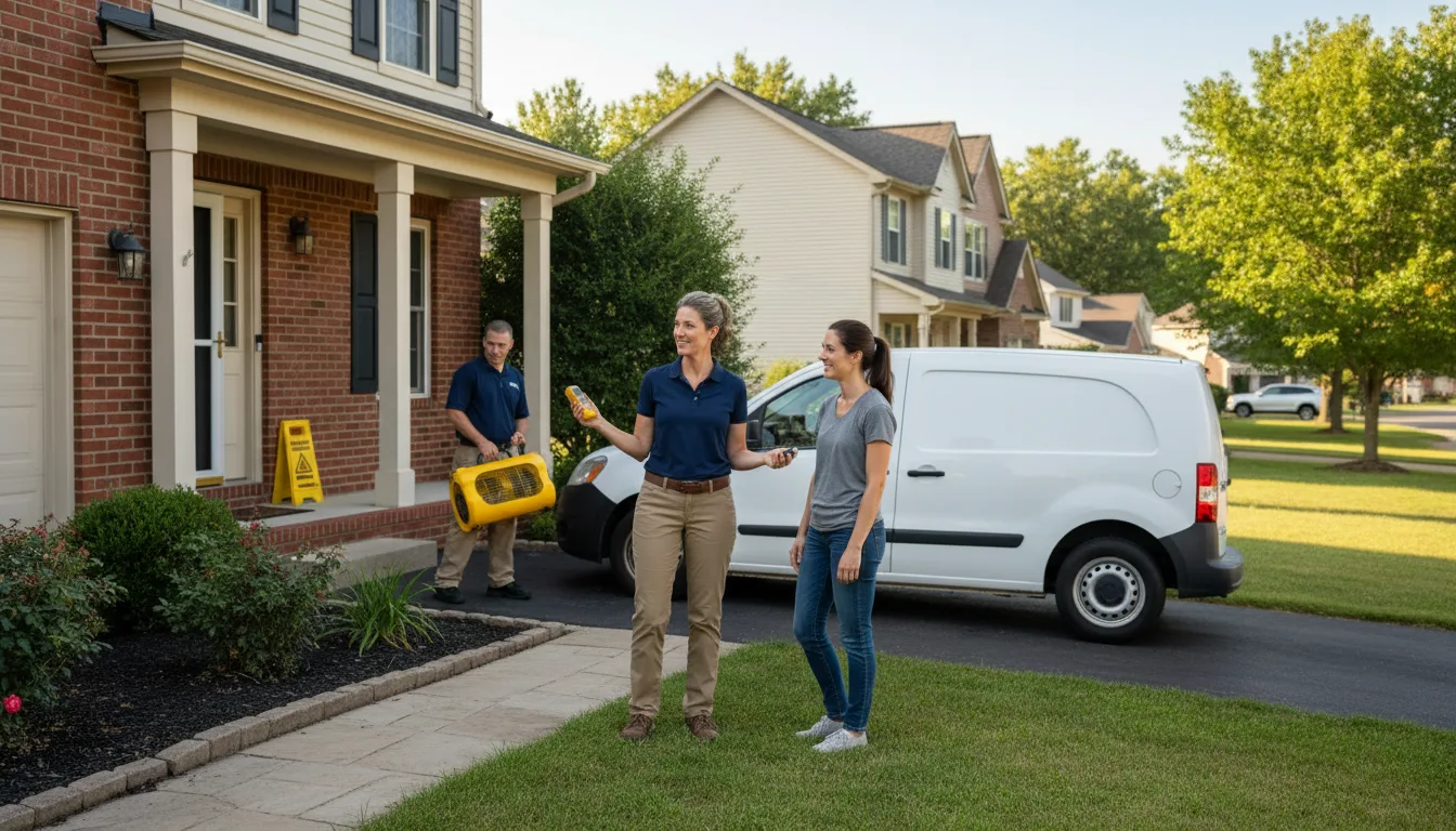 Water restoration image for Dehumidification And Cleanup Services in Smithfield, OH